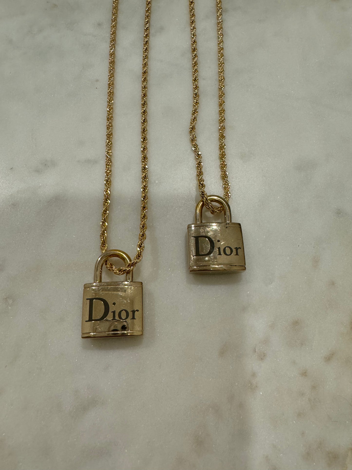 Lock Necklace Gold